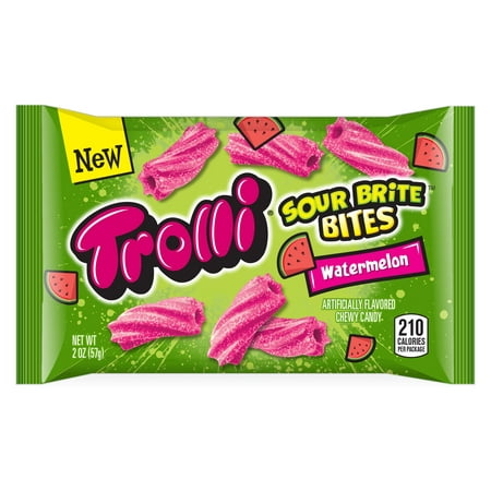 trolli watermelon sour oz bites brite gummies ct