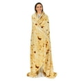 thumbnail image 5 of PAVILIA Burrito Tortilla Blanket, Double Sided Taco Corn Wrap Novelty Throw for Kid Boy Girl Teen, Realistic Food Blanket, Funny Gag Gift for Birthday, Yellow Corn 47in, 5 of 9