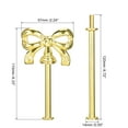thumbnail image 2 of Uxcell 2 Sets Cake Tray Stand Handle Plate Hardware Fitting, 3-Tiers Bow-Knot Gold, 2 of 7