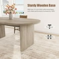 thumbnail image 6 of 70.8-Inch Executive Desk, Large Office Computer Desk with Double Pedestal, Modern Simple Workstations Writing Table Conference Table Business Furniture for Home Office, 6 of 7