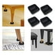 thumbnail image 4 of Tapones de rueda 4 piezas de muebles cuadrados con ruedas, almohadilla de para muebles, para gabinete, sofá, mesa, silla 4 piezas negro 8,5 cm x 8,5 cm Fanmusic Tapones de rueda, 4 of 5