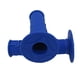 thumbnail image 3 of Par de manillares de goma antideslizantes de mano de 7/8 pulgadas y 22 mm para motocicleta ATV Azul, 3 of 6