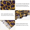 thumbnail image 5 of FORMRS Womens Scarf Winter Soft Long Big Warm Shawls Wrap Tassel Scarves, Purple Leopard Pattern, 5 of 9