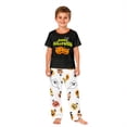 thumbnail image 3 of Family Matching Halloween Pajamas Set - 2 piece Pumpkin Short Sleeve Top & Pants Sleepwear,Halloween Night Pjs for Family Matching Holiday Party Outfit for 4 Years Pjs, 3 of 6