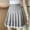 Gray, variant on EQWLJWE Girls Women High Waisted Pleated Skirt Plain Plaid A-line Mini Skirt Skater Tennis School Uniform Skirts Lining Shorts