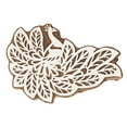 thumbnail image 1 of IBA Indianbeautifulart Textile Printing Block Peacock Hand Carved Wooden Stamp Wood Block Printing Textile Stamps For Fabric/ Pottery Blocks,6 Inch, 1 of 6