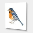 thumbnail image 3 of Designart ' Ancient Orange Bird ' Traditional Canvas Wall Art Print, 3 of 4