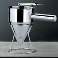thumbnail image 1 of ORDDIART Stainless Steel OctopusBall Funnel for Home Use Convenient Detachable Handle Baking Tool Silver, 1 of 7