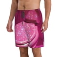thumbnail image 2 of Pofeuu Sparkling Pink Toilet Prin Men's Swim Trunks Quick Dry Bathing Suit Swimming Board Shorts Mesh Lining Beach Swimwear-Medium, 2 of 6