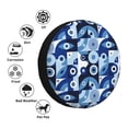 thumbnail image 4 of Naloa Evil Eye PVC Leather Spare Tire Wheel Cover for Car Truck SUV Camper Trailer Universal Fit many size15 inch, 4 of 6