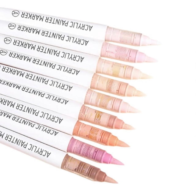 9 Pcs Multifunctional Acrylic Paint Pen Markers Pen Acrylic Pen Acrylic Markers Set Drawing Pen Acrylic Paint Markers