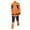 Orange Outfit for Men, variant on Men’s Safety Work Set Long Sleeve High Visibility Trim Reflective Details Breathable Fabric Protective Design Workwear for Construction Sites Outdoor Operations Orange XXXXL