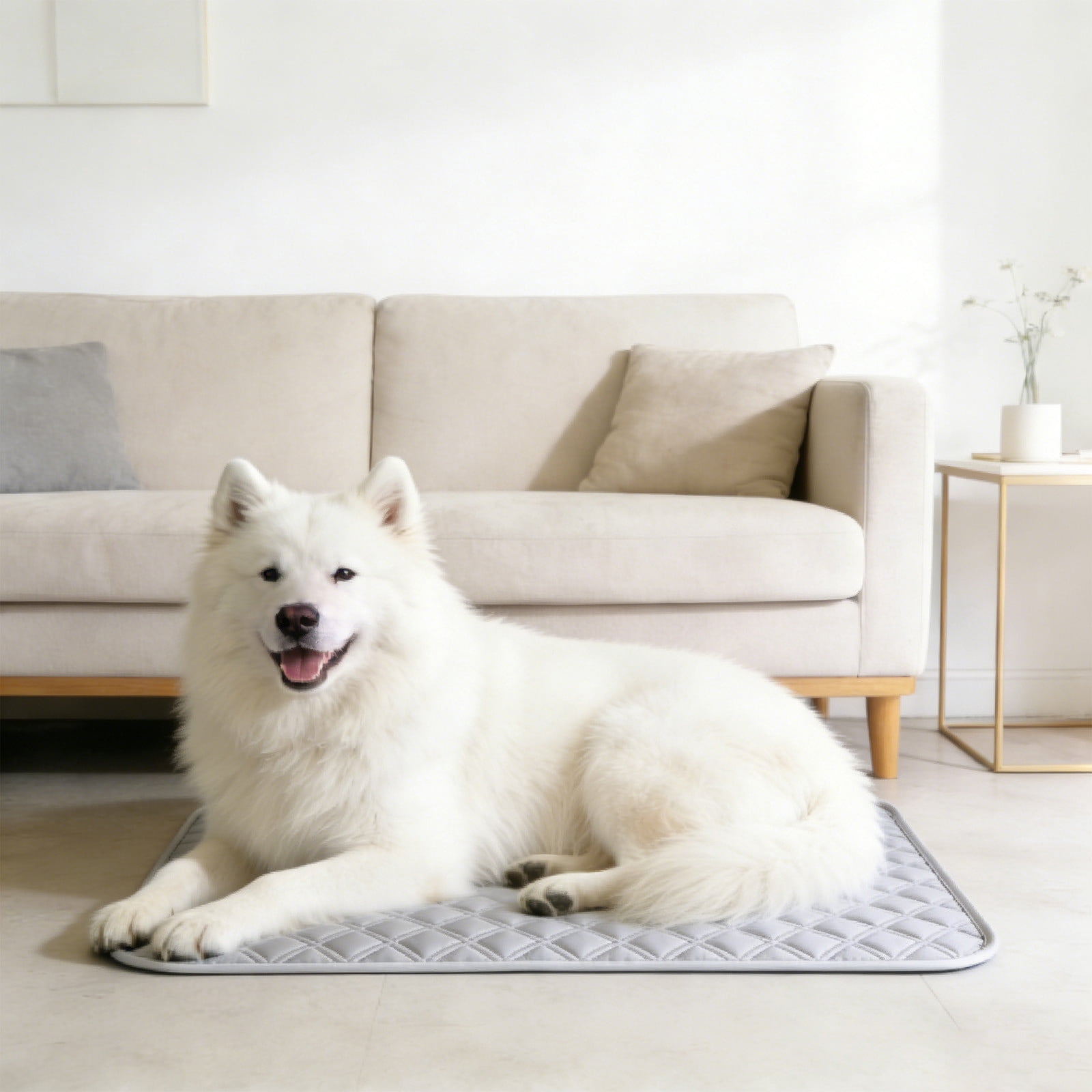 Summer Dog Cooling Mat Washable Ice Silk Self Cool Pad for Small Medium Large Dogs and Cats, Pet Sleeping Pad for Crate Bed Indoor Outdoor Floor Car Seats, Portable Thin Breathable Mat