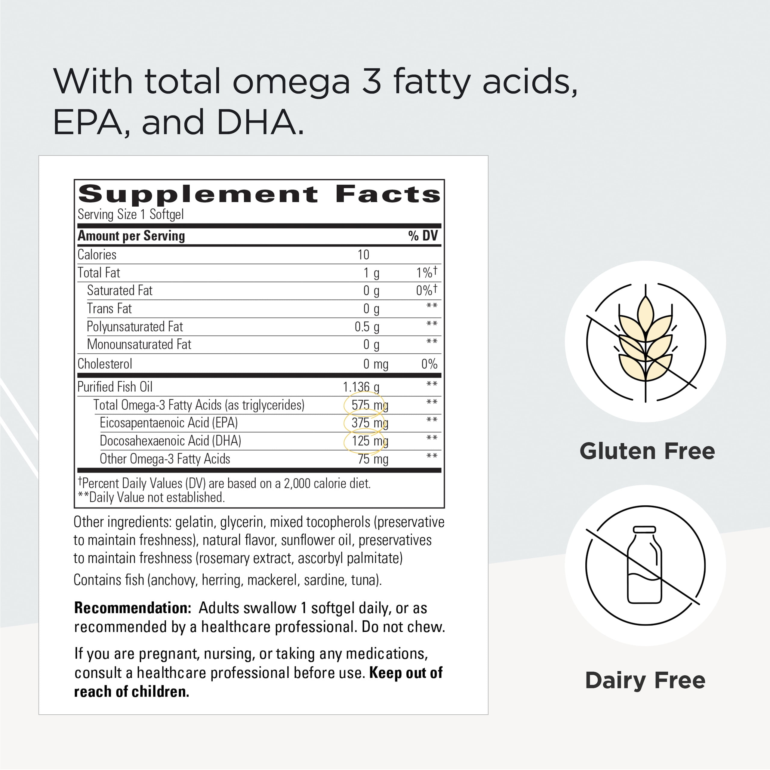 Integrative Therapeutics Pure Omega HP, For Heart Health Support*, 120 Softgels (120 Servings)