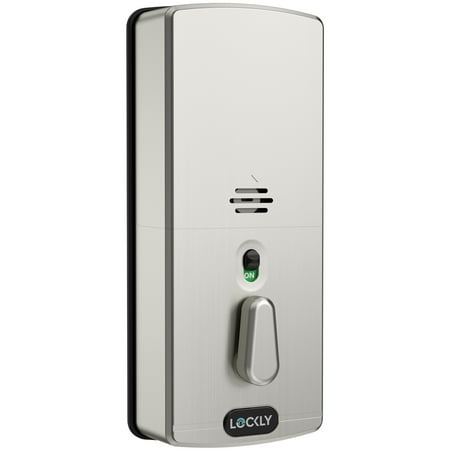 Lockly - Secure Pro Smart Lock Wi-Fi Replacement Deadbolt with 3D Biometric Fingerprint/Keypad/Voice Control Access - Satin Nickel