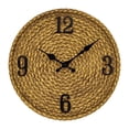 thumbnail image 3 of Outdoor Wall Clock Resin Waterproof Wall Clock Imitation Rattan Clock Decorative, 3 of 8