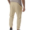 thumbnail image 3 of UKAP Men Sweatpants Elastic Waist Pants Drawstring Trousers Loose Summer Bottoms Apricot M, 3 of 4