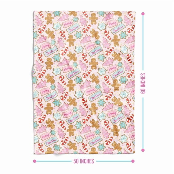 Eyesoul Christmas Blanket - Stylish and Cute Christmas Snow Blanket and Throw - Christmas Decor for Bedroom or Living Room - Soft and Plush - 50 x 60