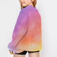 thumbnail image 6 of Mercatoo Teen Girls Tie Dye Crew Neck Sweatshirts Cute Cotton Pullover Sweatshirts Kids Long Sleeve Gradient Color Sweater, 6 of 7