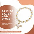 thumbnail image 6 of Angel Wing Bracelet Favor with Organza Bags Acrylic Baptism for Boy and Girl Communion Birthday Wedding, 6 of 9