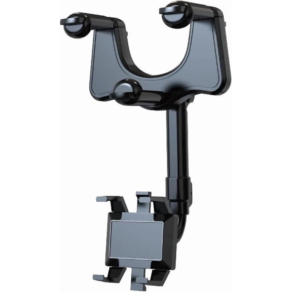 Car Rearview Mirror Phone Holder – Three-Claw Universal Bracket with 360° Rotation, Easy One-Hand Operation, No Residue, Compatible with All Smartphones and Vehicles