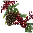 thumbnail image 3 of Northlight Pine Sprigs with Berries and Pine Cones Artificial Christmas Garland - 5' x 5" - Unlit, 3 of 4