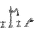 thumbnail image 1 of Riobel Rt12x Retro Deck Mounted Roman Tub Filler - Chrome, 1 of 1