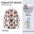 thumbnail image 5 of Rottweiler and Flower Backpack for School,Cute School Bag,Schoolbag with Adjustable Shoulder Straps & Padded Back,15"x11.42"x5.5", 5 of 6