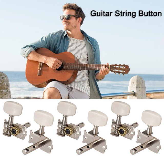 Clavijas de afinación de botón de cuerda abierta 3L 3R para guitarra FLhrweasw Nuevo
