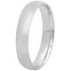 Men's High-Polish 925 Sterling Silver Wedding Ring, 4mm - Walmart.com