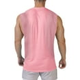 thumbnail image 6 of Tanks Plus Size Sleeveless T-Shirts Men Round Neck Tank Men's Side Split Waistband Sleeveless Fitness Round Neck Sport, 6 of 6