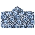 thumbnail image 5 of Yayeee Kids Hooded Towel with Hand Pockets Beach Soft Absorbent Bath Wrap 50 x 23.5 inch, Blue Floral Leopard Pattern, 5 of 5