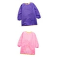 thumbnail image 1 of Delantal De Manga Larga Impermeable Para Niños Pintura Para Cocinar Smock M Púrpura + Rosa Gloria Delantal de pintura infantil, 1 of 7