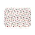 thumbnail image 2 of Watercolor Peach Floral Design Bath Mat, 2 of 4