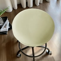 Rkxzt Bar Stools Chair Decoration Covers Round Stool Cover Stretchable Elastic Milk Silk Soft Bar Chair Cover Upgrade Your Space Protect Furniture