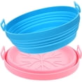 thumbnail image 1 of 2 Pcs Tapis Pliable pour Friteuse à Air Chaud Antiadhésif en Silicone Réutilisable, 1 of 9