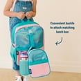 thumbnail image 6 of Wildkin Kids Pack-It-All 15 Inch School & Travel Backpack in Pink for Girls, Front strap for attaching Wildkin's Clip-in Lunchbox, Generously sized exterior front pocket (Mermaid Undercover), 6 of 9