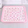thumbnail image 3 of 1Pc Draining Tray Plastic Fruit Tray Vegetable Tray Fruit Plate Snack Tray Water Draining Tray (Pink Square), 3 of 8
