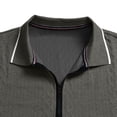 thumbnail image 6 of Aimik Half Zip Polo Shirts for Men Long Sleeve Collared Quarter Zip Casual Solid Pullover Fall Winter Warm Stylish Sports Tee,Gray,XXXL, 6 of 6