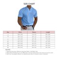 thumbnail image 3 of Camiseta de verano con cuello en V para hombre de gimnasio con bolsillo de algodón elástico suave transpirable Fitness camisa de manga corta para hombre, 3 of 4