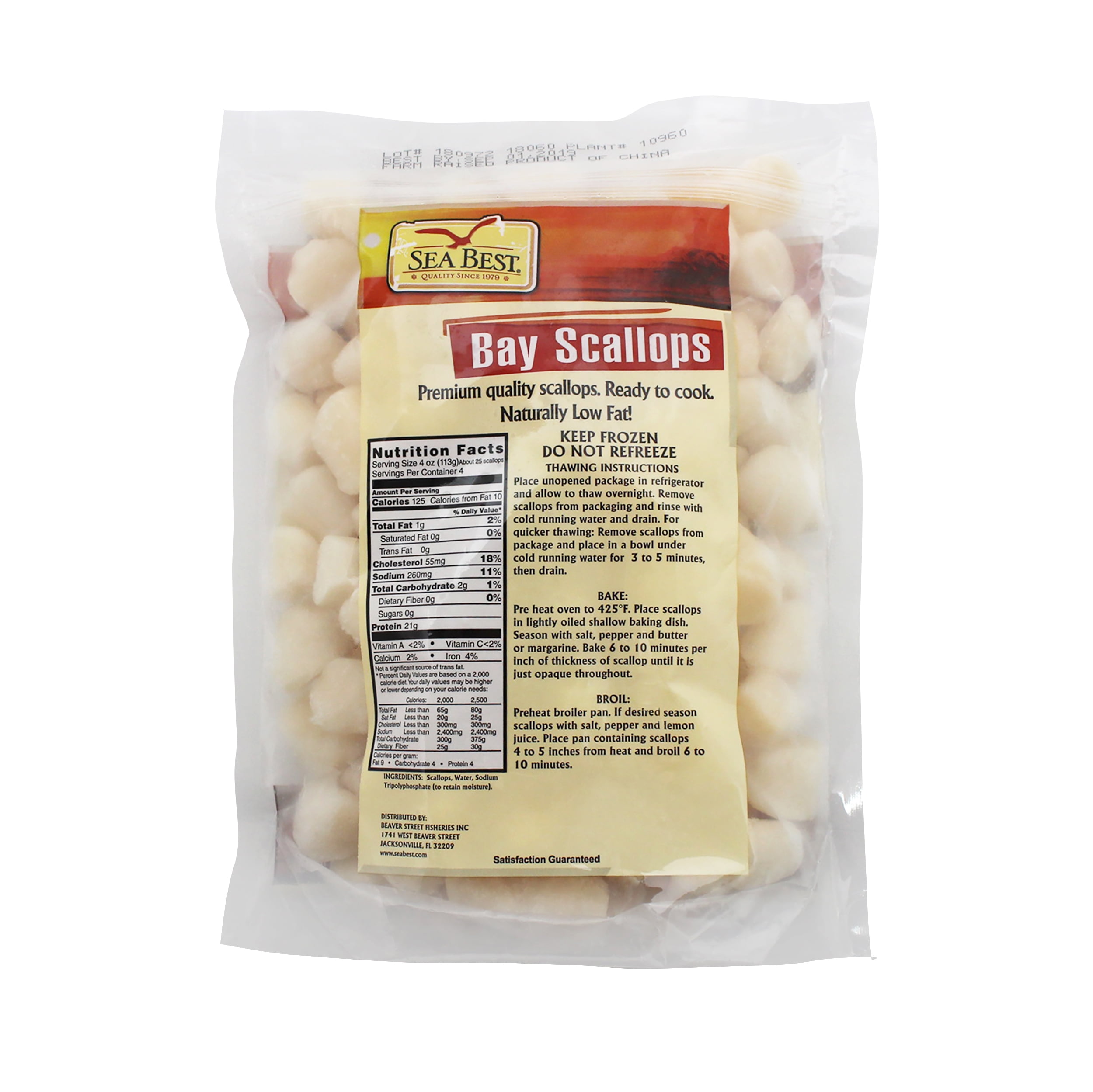 Frozen Sea Best Bay Scallops, 1 lb