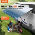 thumbnail image 2 of STAWAY Tissu de Remplacement pour Auvent de Véhicule Récréatif 15 Pieds2 Pouces - PVC 16oz Robuste, Imperméable, Protection UV, Installation Facile pour Auvents de 16 Pieds - Parfait pour Camping-Cars et Remorques, 2 of 8