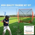 thumbnail image 2 of KFFKFF 5x5 FT Portable Baseball Softball Practice Net Set Hitting Batting Multiple Accessories including Bag & Sand-Filled Ball &Square/nine-grid Target Frame &Batting Tee, 2 of 9