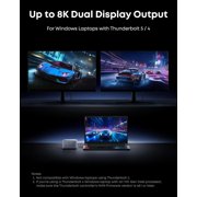 Anker Prime TB5 Docking Station, 14-in-1 Thunderbolt 5 Dock with 120Gbps Max Transfer, Thunderbolt Dock with 140W Max Charging, Cooling System, Ambient Lighting, Up to 8K