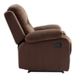 thumbnail image 6 of Poundex   Furniture   Microfiber   Recliner   in   Chocolate, 6 of 9