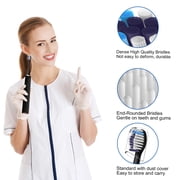 8 Pack Replacement Brush Heads, Compatible with Philips Sonicare Electric Toothbrush, 4pcs Precision Clean and 4pcs Whitening Clean Brush Heads,Black.