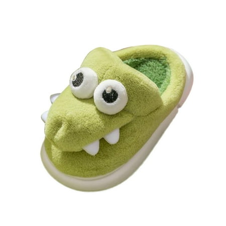 

Qufokar Toddeler Boys Shoes 6-12Month Big Girl Slippers Size 1 Childrens Girl Cotton Slippers Cute Stereoscopic Cartoon Animals Warm Indoor Non Slip Home Cotton Slippers