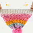 thumbnail image 7 of Krdevn Kids Winter Cable Knit Beanie Hat Single Pom Pom Lined Gradient Textured Stretchy Soft Warm Outdoor Unisex Headwear for Toddler Boys Girls, 7 of 7
