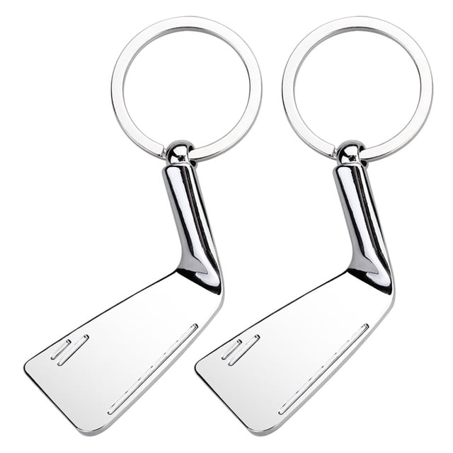 Llavero metálico con accesorio para club de golf, 56 g, 40 x 24 x 60 mm