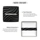 thumbnail image 5 of Fotbe Abstract Black And White Waves Porta Pañuelos Decorativo de Cuero, Caja Cuadrada Moderna para Pañuelos Faciales, Organizador y Dispensador 5x5x5'', 5 of 7